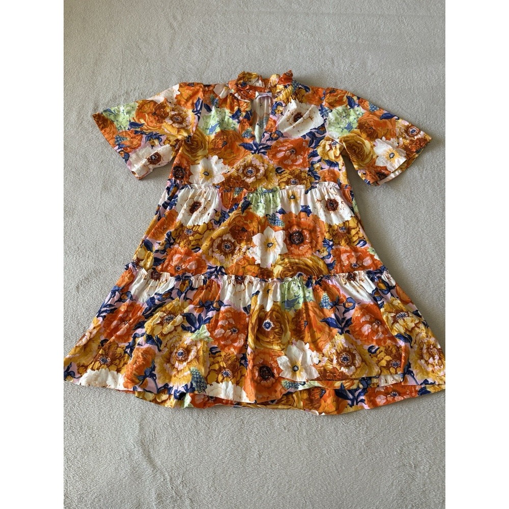 Buddy Love Women's Medium Bradley Swing Seeya Later‎ Floral Mini Dress